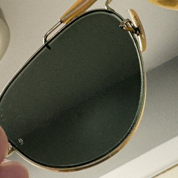 Ray Ban Bausch & Lomb Large 62-12 Aviator Vintage B+L Sunglasses w/Case US Made - Picture 10 of 10